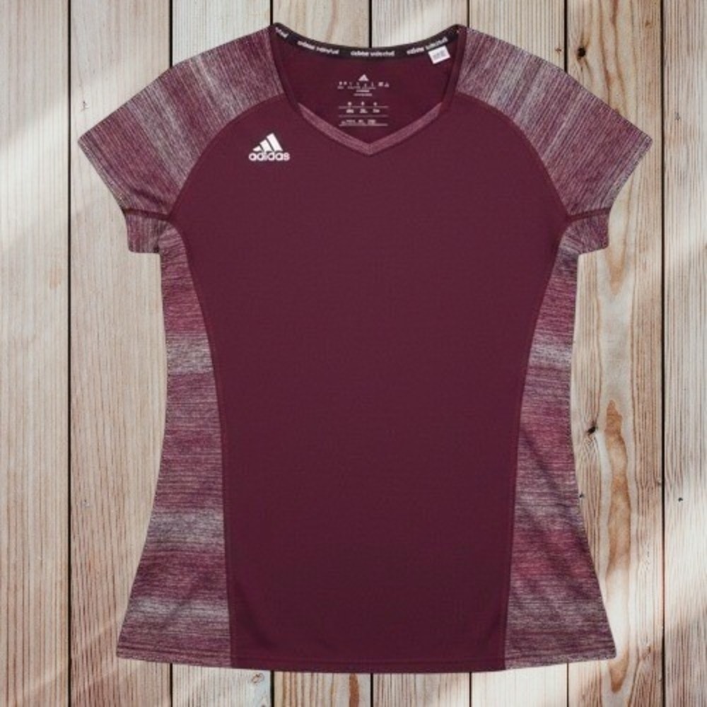 Adidas Climalite Volleyball Short Sleeve Jersey Top Womens L